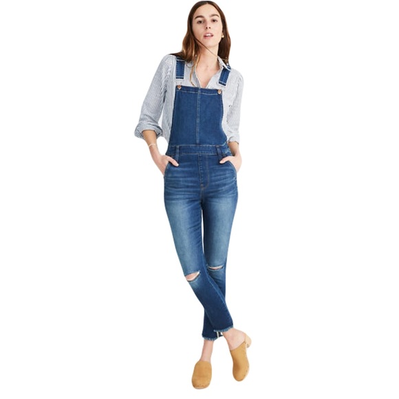 Madewell Denim - Madewell Road Tripper Overalls Brodie Wash